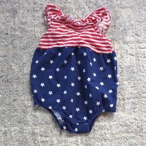 Koala Kids American Flag Baby Romper Size 9-12 Months